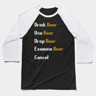 Drink Beer Scape Tshirt Baseball T-Shirt